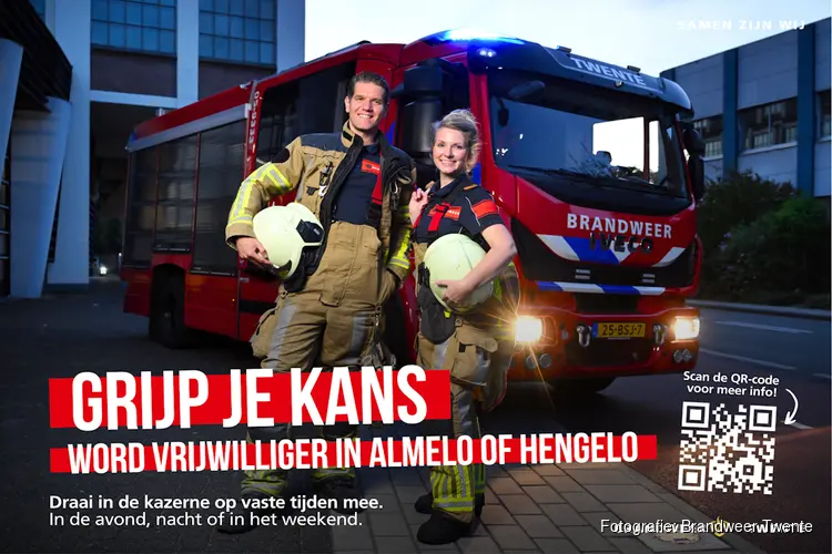 Brandweer Twente zoekt dappere doeners