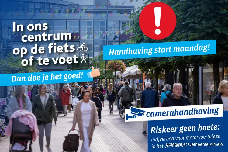 Boetefase camerahandhaving binnenstad start 20 januari